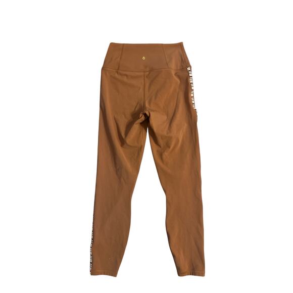 Women S Spiritual Gangster Ada Dream Tech Deep Rust Brown Leggings Cropped Yoga - Picture 4 of 6